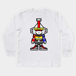 Chibi Ninja Megazord Kids Long Sleeve T-Shirt